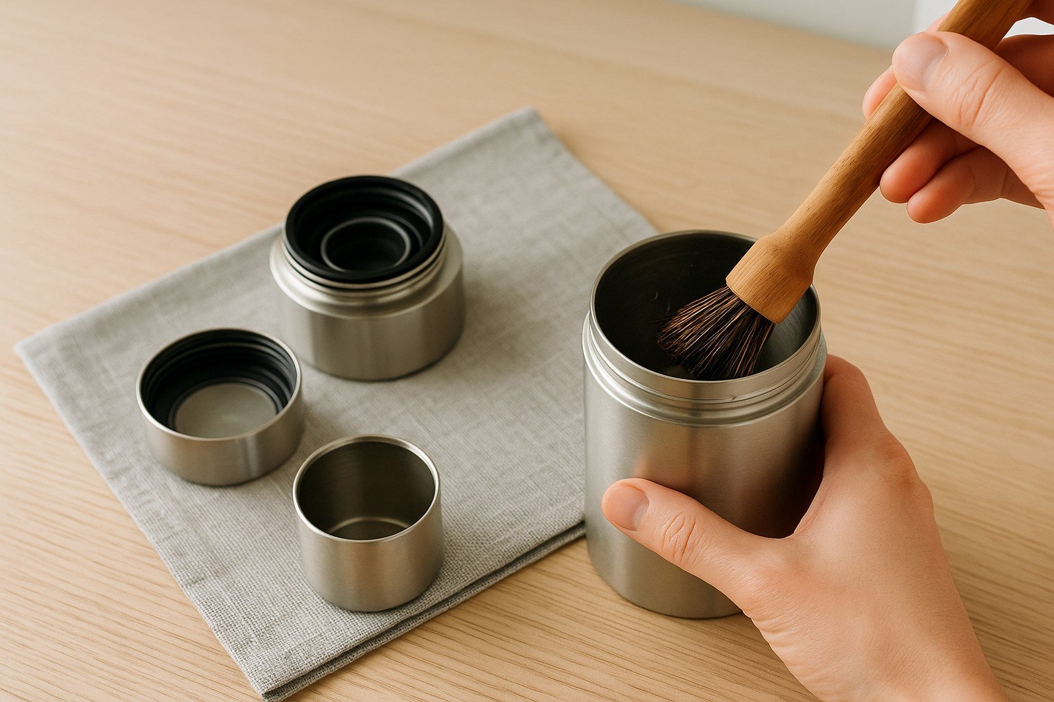 how to clean portable coffee maker