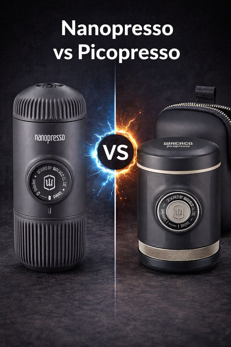Nanopresso vs Picopresso portable espresso makers side by side
